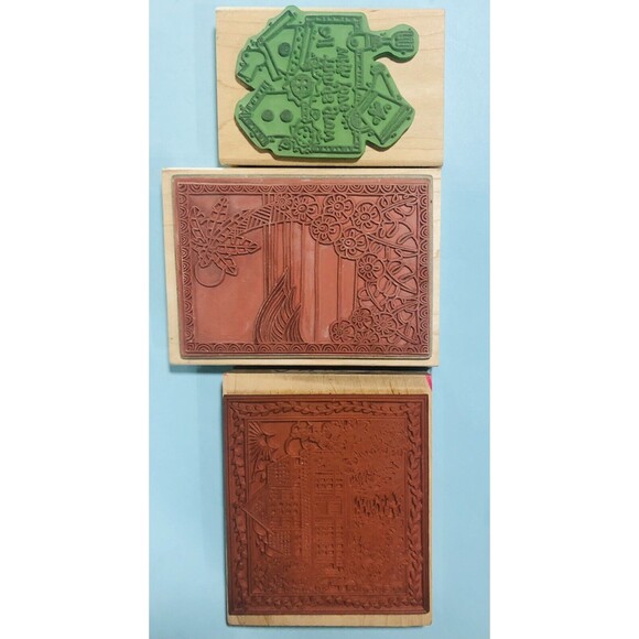 HeroArts, Color Me &Image Tree - 3 Larger Wood Mount Rubber Stamps - Picture 3 of 7